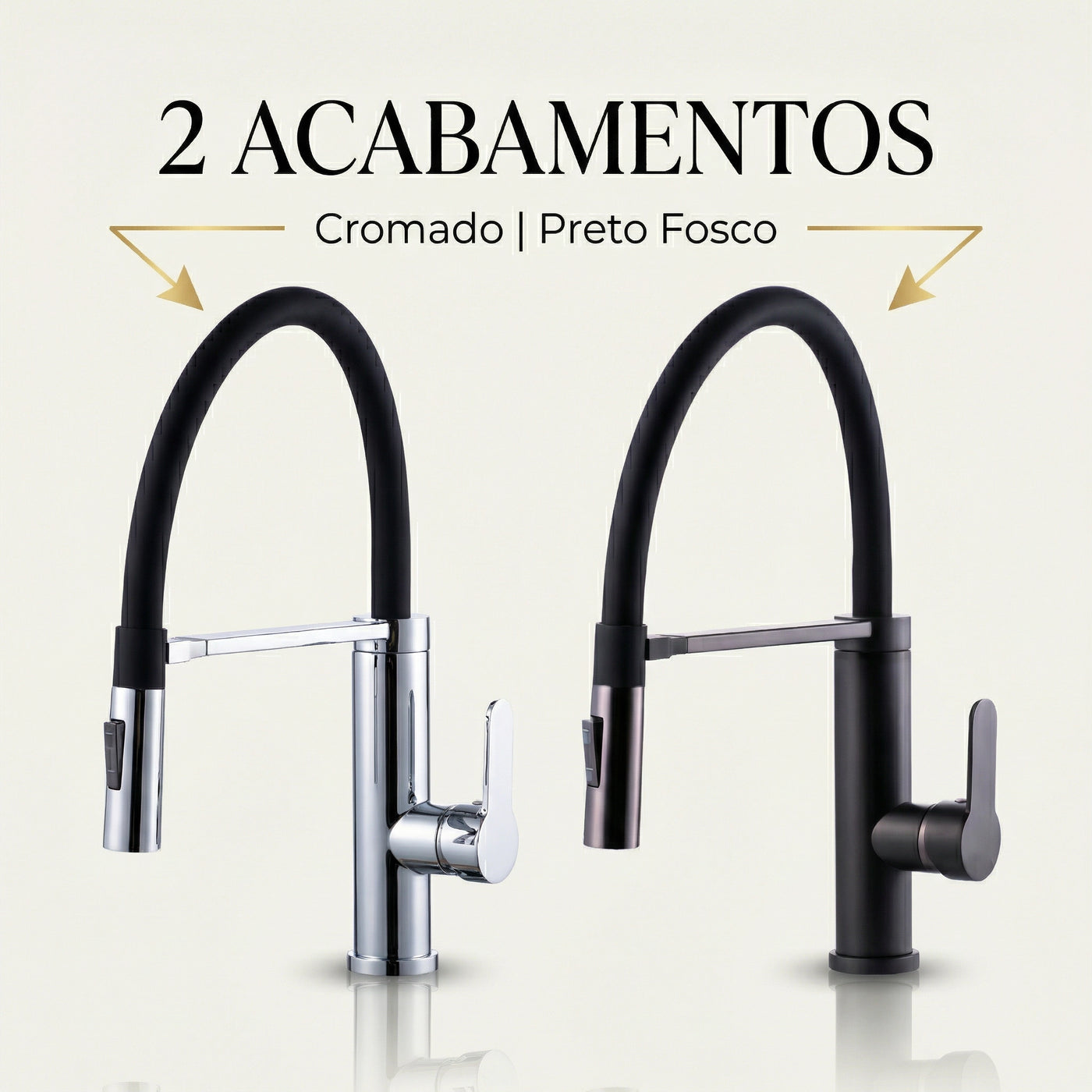 Torneira Monocomando Gourmet para Cozinha com imã Flex