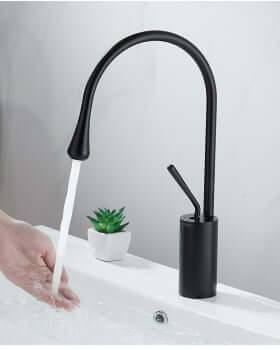 Torneira monocomando para lavabo rotativa com design moderno - Linha Water drop