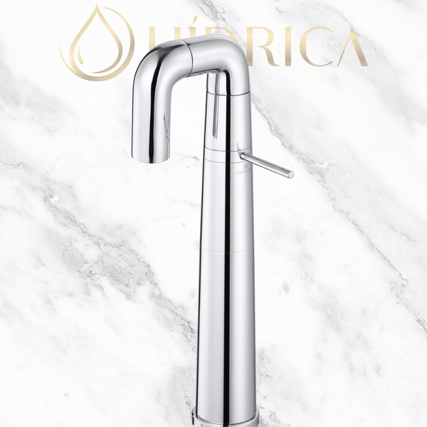 Torneira Bica Alta para Banheiro Giratória Design Italiano Aurora - Cromada - #shop_name - Brasil