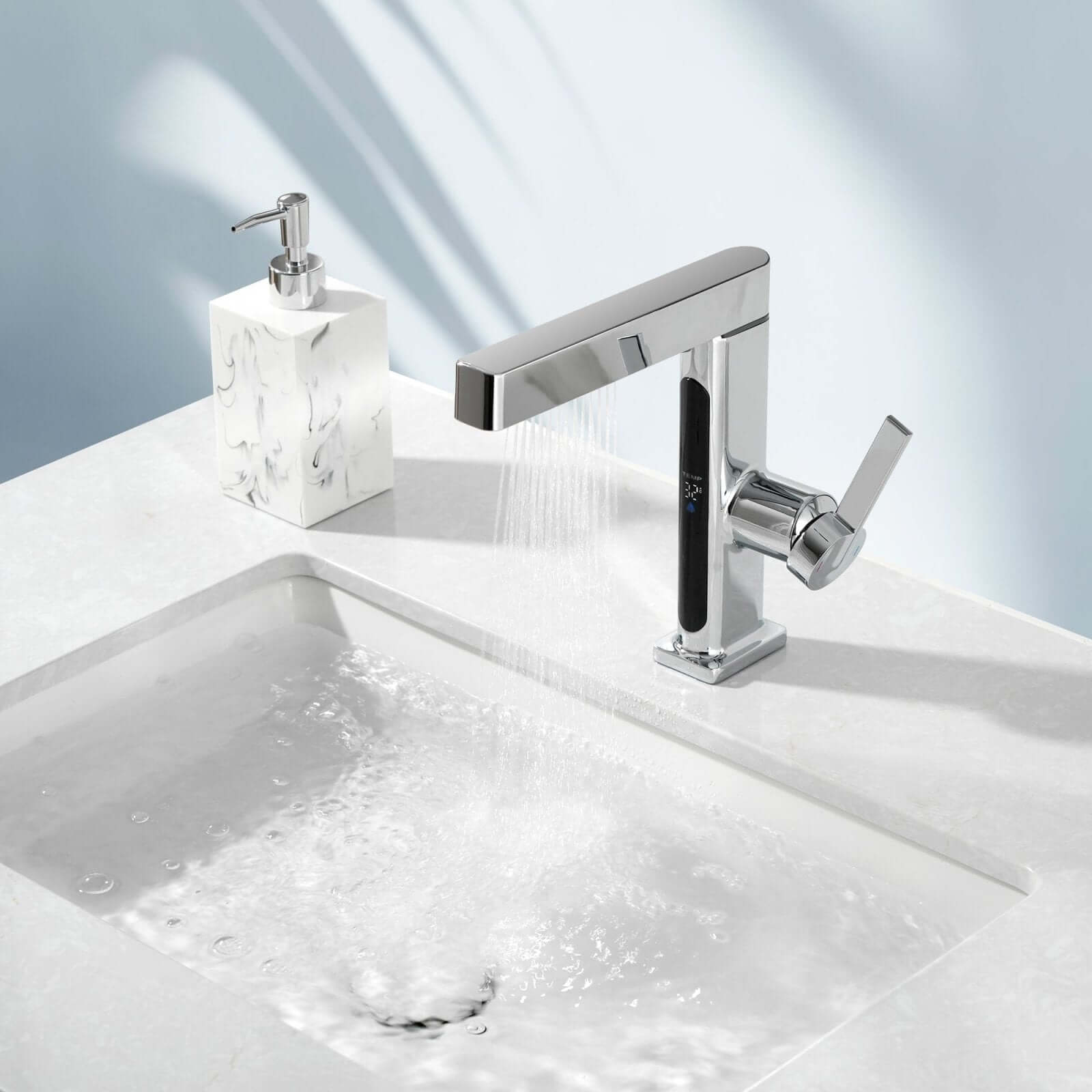 Torneira Monocomando Para Lavabo com Bica Extensiva - Linha Rounded - #shop_name - Brasil