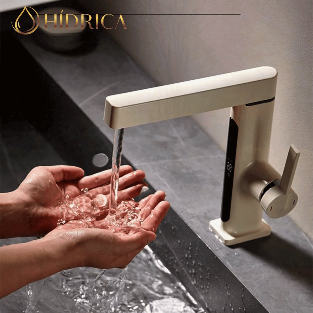 Torneira Monocomando Para Lavabo com Bica Extensiva - Linha Rounded - #shop_name - Brasil