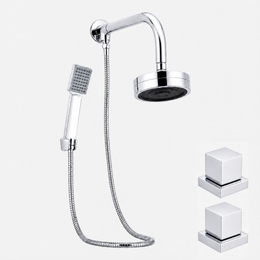 Kit Ducha Autolimpante Hydropulse com Desviador + 2 Acabamentos Lustrare